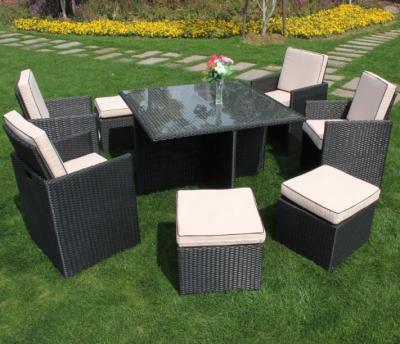 China Modern Cheap Chinese Furniture Poly Rattan Space Saving Furniture Table Rattan Chair for sale