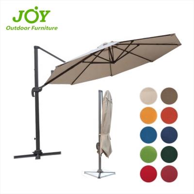 China Wholesale Restaurant Cantilever Heavy Duty Patio Umbrella Sun Garden Outdoor Parasol For Sale Large Waterproof Metal Beer Grass Umbrella for sale