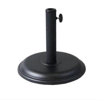 China 12KGS Durable And Lightweight Concrete Outdoor Patio Umbrella Base With Center Pole Cement Steel Round Soft Texture Umbrella Stand for sale