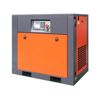 China Lubricated Air Compressor 8bar 7.5kw-37kw Slient Heavy Duty Rotary Screw Direct Driven Air Compressor for sale