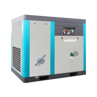 China Lubricated Compressors 100hp 75kw Silent Direct Driven Air Compressor Rotary Screw For Metal Machinery for sale