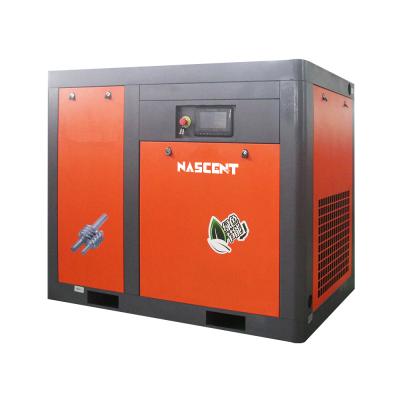 China 75hp 55kw Lubricated Low Noise Energy Saving Motor Inverter Screw Permanent Magnet Air Compressors for sale