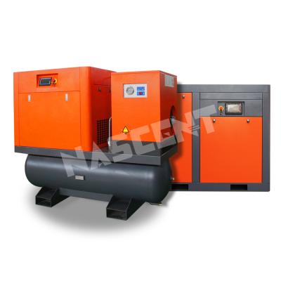 China Wholesale Lubricated China Air Compressor 15kw 20hp 50 Cfm 15 Bar Screw Air Compressors With Dryer And Tank for sale