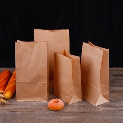 China Biodegradable Wholesale Reusable Lunch Paper Bag Green Kraft Paper Bag From China for sale