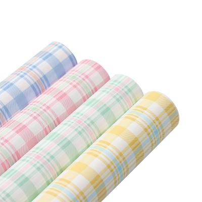 China Wholesale Disposable Waterproof Flower Wrapping Paper Gift Wrapping Korean Checked Paper for sale