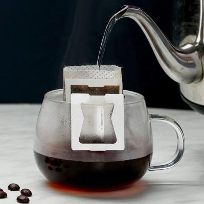 China Disposable High Quality Hanging Ear Drip Coffee Filter And Bag for sale