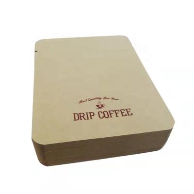 China Recyclable Food Grade Packaging Paper/Mylar Filter Packaging Bag/Sachet For Drip Coffee Filter Packaging for sale