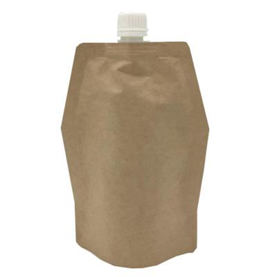 China Barrier 30ml 50ml 100ml Paper Pouch Packaging For Food Spout Mini Spout Pouch Stand Up Bag Covered Pouch for sale