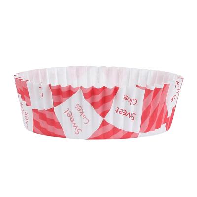 China Biodegradable Wholesale Paper Cupcake Tray Muffin Cup Supermarket Sampling Paper Tray Coated Baking Paper Cups Eat for sale