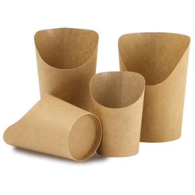 China Customized Disposable Recyclable Potato Chips French Fries Packaging Box Food Wrapping Paper Boxes for sale