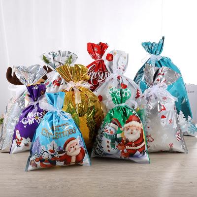 China 2021 Biodegradable Plastic Christmas Food Packaging Grocery Gift Packaging Candy Bag for sale