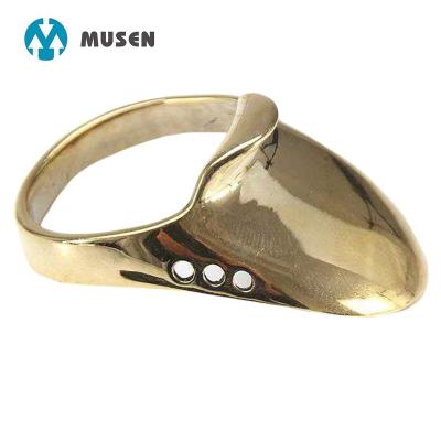 China Archery 16-24mm Brass Thumb Finger TIR Ring Protector Guard for Mongolian Bow Shooting for sale