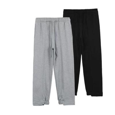 China Wholesale New Design Hip Hop Joggers Mens Anti-pilling High Quality 100% Cotton Plain Sweatpants for sale