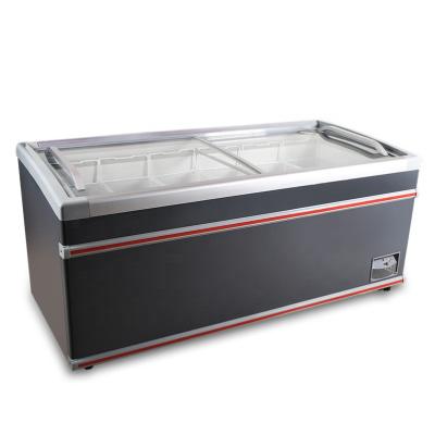 China High Quality Combined Single-temperature Meat Frozen Food Island Freezer Display Freezer For Supermarket for sale