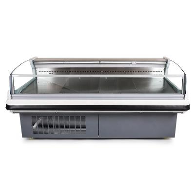 China Single-temperature Supermarket Supermarket Fan Food Display Cooler Fresh Meat Showcase Cooling Refrigerator Manufacturer for sale