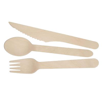 China 160mm Grade A Disposable Disposable Wooden Spoon For Sale Compostable Wood Spoon Eco-friendly Biodegradable for sale