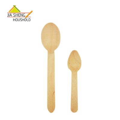 China Small sustainable disposable bag packing wooden spoon with headcard for sale