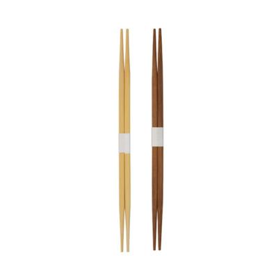 China Ranchu Disposable Double Headed Bamboo Chopsticks With Paper Strip Customized for sale