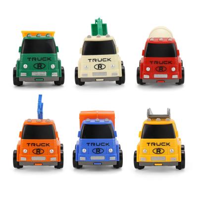 China Friction Toy Banatoys Carros De Juguete Friction Engineering Vehicle Set Inertia Toys Simulation Mini Truck Model Kids Car Heavy Duty Toy for sale