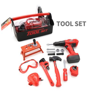 China Play Tools Banatoys Werkzeug Multifunctional Toolbox Plastic Construction Machine Tools Drill Det Educational Toys For Children With Hammer à venda