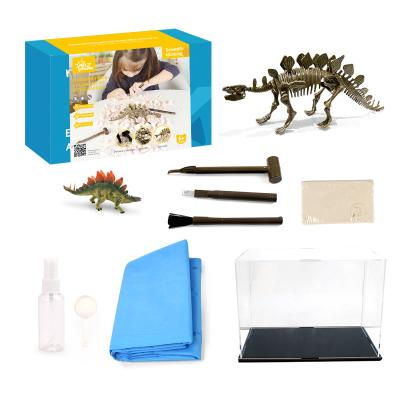 China Popular Kids Early Educational Game Customize Mining Dinosaur Fossil Toys Excavation Kit For Kids Toys Diy Science Craft Dinosaur Kids for sale