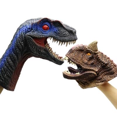 Chine Mainan Anak Interactive Soft Rubber Animals Toy High Quality Dinosaur Hand Puppet Dinosaur Puppet Main Prop Prop for Kids à vendre