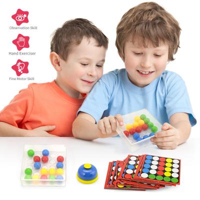 China Develop Eye-hand Coordination Kidewan Funny Multicolor Puzzle Sensory Learning Interactive Game Tricky Fingers Struggle Board Game With Cards for sale