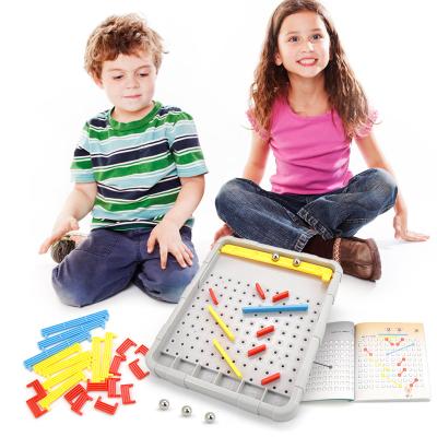 China Kidewan ROD Educational Gravity Operated Logic Bead Track Maze Toys Board Game For Toddler Kids Developing Intelligent Training for sale