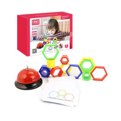 China NEW 2 Player Games Indoor Kids Geometric Pattern Educational Toys Kids Board Game PE60009 for sale