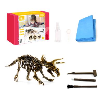 China Educational Fossil Excavation DIY Toy Set Customize Science Craft Kit Toy Mining Realistic Archeology Dinosaur for Kids for sale