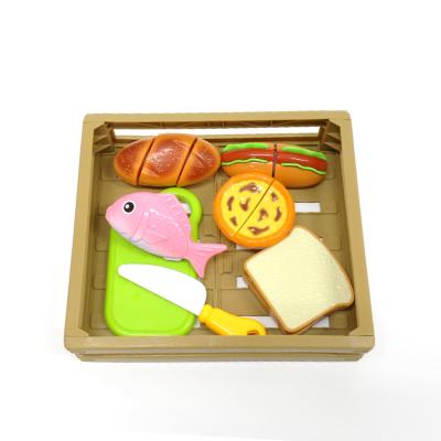 China Kidewan Plastic Children Role Play Cutting Fruit Food Toys Playing Educational Children Kitchen Toy Set for sale