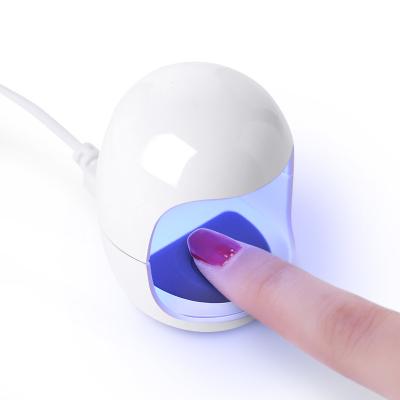 China 2022 New Arrival Portable Nail Art Dryer 3W Home Small UV Led Small Mini Nail Lamp Easy Operation for sale