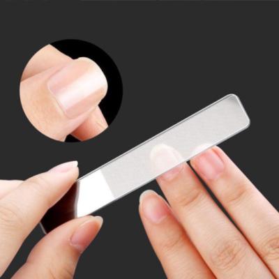 China Wholesale Durable/Safe Nano Nail File Manicure Luminous Nail Tape Glass Double Sided Clear Crystal Crystal Buffing Polishing Tool for sale