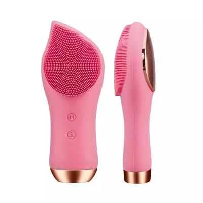 China Wholesale Silicone Face Remover DEEP CLEANSING Skin Care Exfoliating Pore Vibrating Electric Facial Tool Cleansing Brush For Blackhead Removal for sale