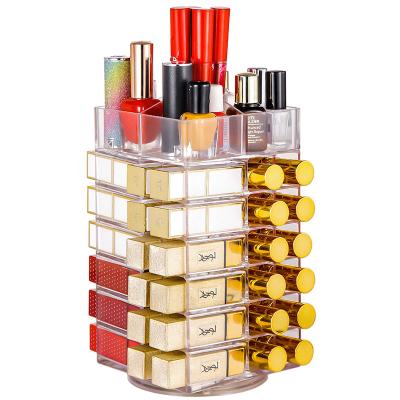 China KQ-Series Eco-friendly Flip Rotating Lipstick Cosmetic Storage Box Transparent Glossy for sale