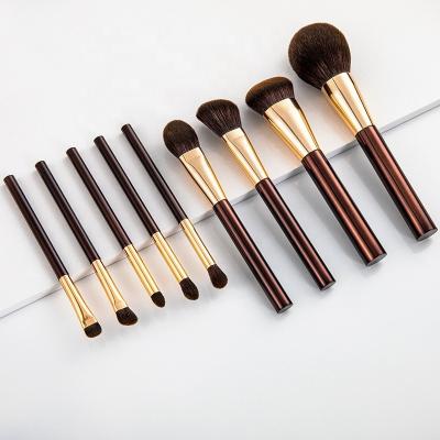 China Makeup Brush Novice Foundation Concealer Foundation Eyeshadow Brush Eco-friendly Brown Soft Hair for sale