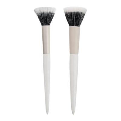 China Eco-friendly Dot Color Blush Cosmetic Soft Wool Powder Brush Portable Makeup Tool for sale