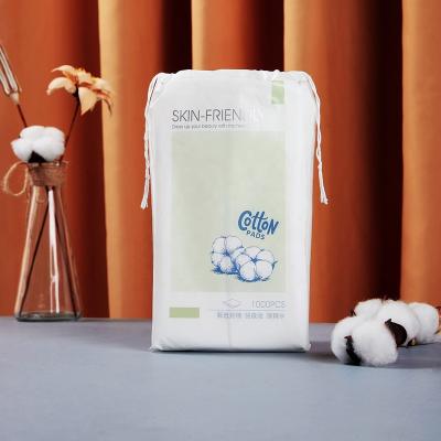 China 1000PCS Disposable Thin Cotton Pad 100%cotton Remover Eco-friendly KQ-series for sale