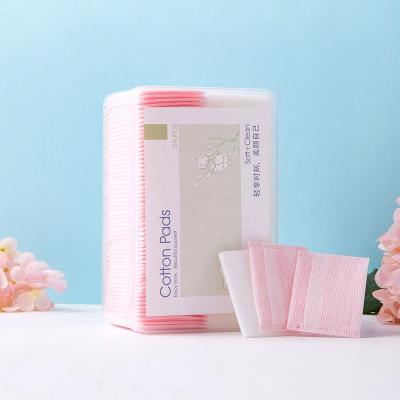 China Eco-friendly KQ-Series 2-in-1 Disposable Facial Cotton Pad Facial Make Up Remover 240PCS for sale