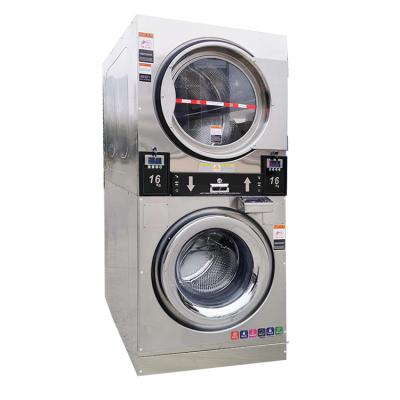 China Combo Automatic Commercial Washer And Free Standing Self Service Dryer for sale