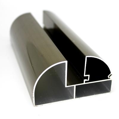 China 2020 High Quality Aluminum Profile Slide For Double Glass Anodizing Polished Anodizing Profile for sale