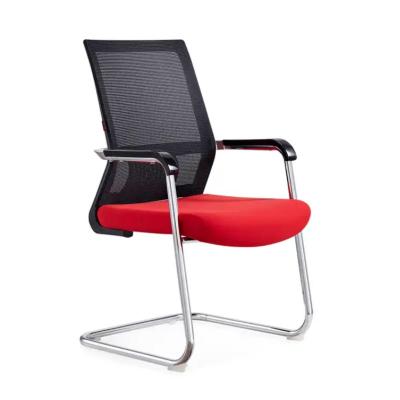 Cina Red Ergonomic Mesh Arcata Piedi Guest Manager Sedia da ufficio Per ufficio in vendita