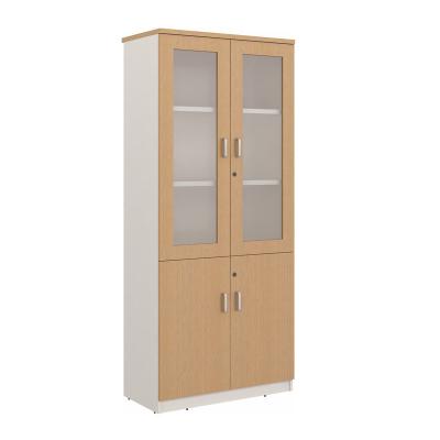 China File Cabinet Office Furniture Wood File Cabinet With Glass Door for sale