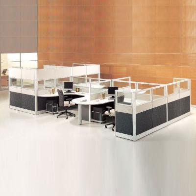 China Office Cubicle Workstation Privacy Screen Partition Office Desk Set for sale