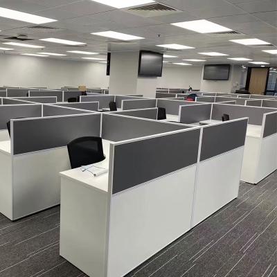 China Grey Modular 2 4 6 Seat Office Workstation Cubicle For Staff for sale