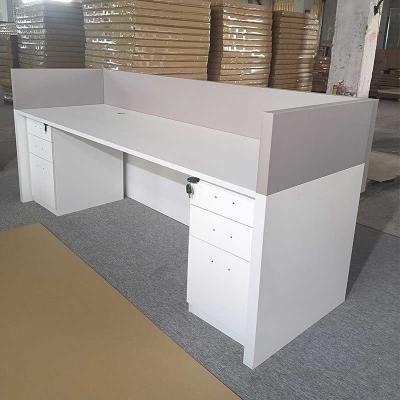 China Hotel Lobby Front Desk Reception Counter Beauty Salon Bar Reception Table for sale