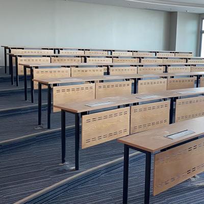 China Customized Wooden Curved Conference Table Training Room Table For Student for sale