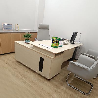 China Boss Office Desk Manager Computer Table L Shape CEO Executive Office Desk for sale