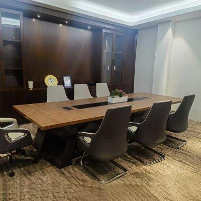 China Modern Meeting Room Furniture Wood Conference Room Tables for sale