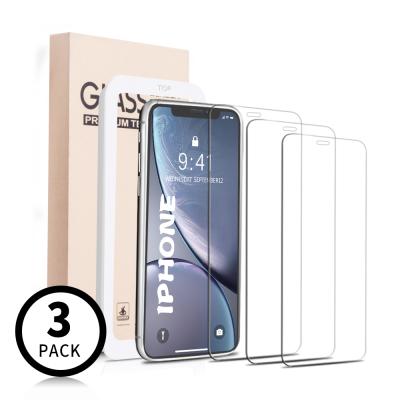 China Cheap Price Scratch-Resistant 2 Pack Anti-Scratch Tempered Glass Screen Protector For iPhone 11 With Retail Box And Alignment Tool for sale